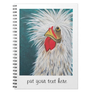 Caderno Espiral Galinha de Cabelo Louco