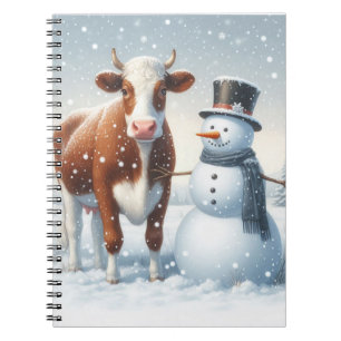 Caderno Espiral Galinha e bonitão no campo de inverno