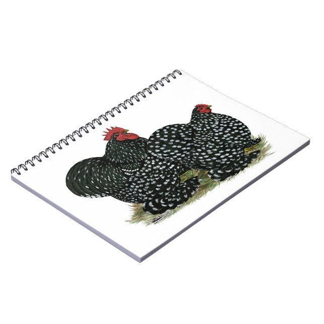 Caderno Espiral Galinhas Mottled Cochin (Left Side)