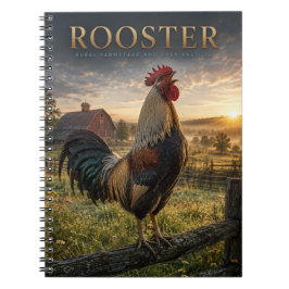 Caderno Espiral Galinheiro Rural Fazenda ANIMAIS