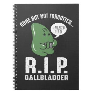 Caderno Espiral Gallbladder foi embora, mas não foi esquecido