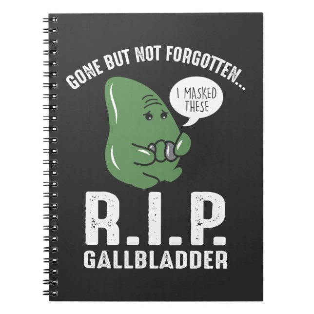 Caderno Espiral Gallbladder foi embora, mas não foi esquecido (Frente)
