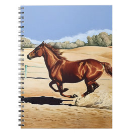 Caderno Espiral "Galloping Horse" Por Esorada