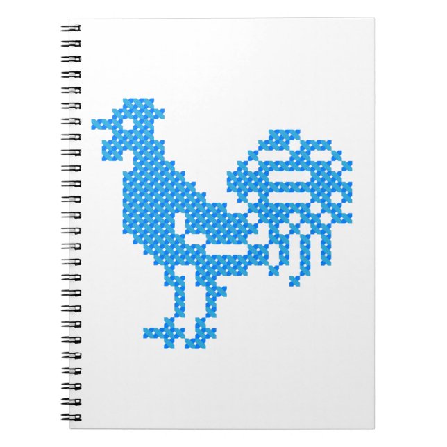 Caderno Espiral Galo Azul (Frente)