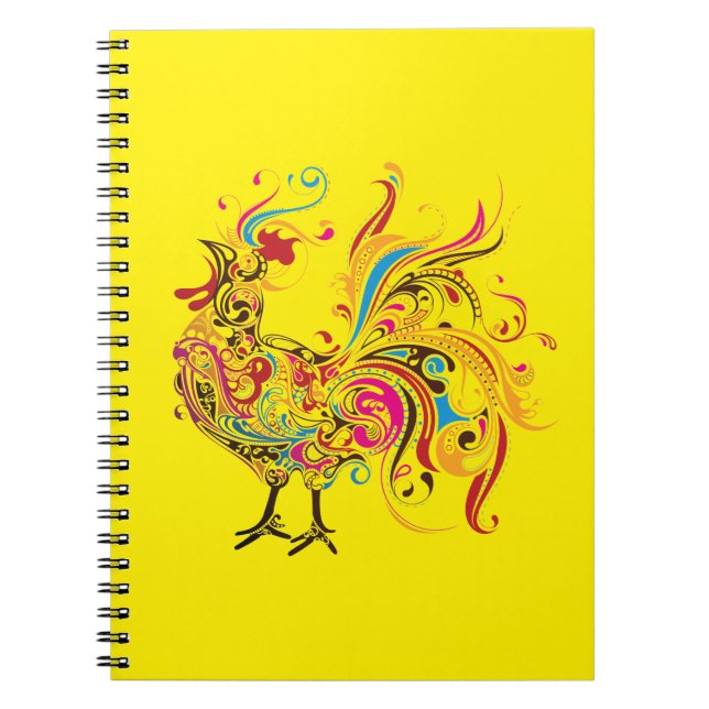 Caderno Espiral Galo selvagem (Frente)