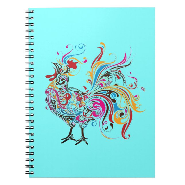 Caderno Espiral Galo selvagem (Frente)