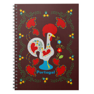 Caderno Espiral Galo tradicional de Barcelona em branco