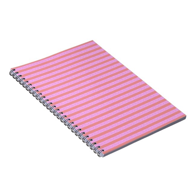 Caderno Espiral Gamas Geométricas Rosa (Lado Direito)