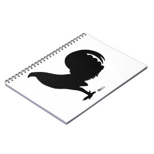 Caderno Espiral Gamecock Rooster Silhouette