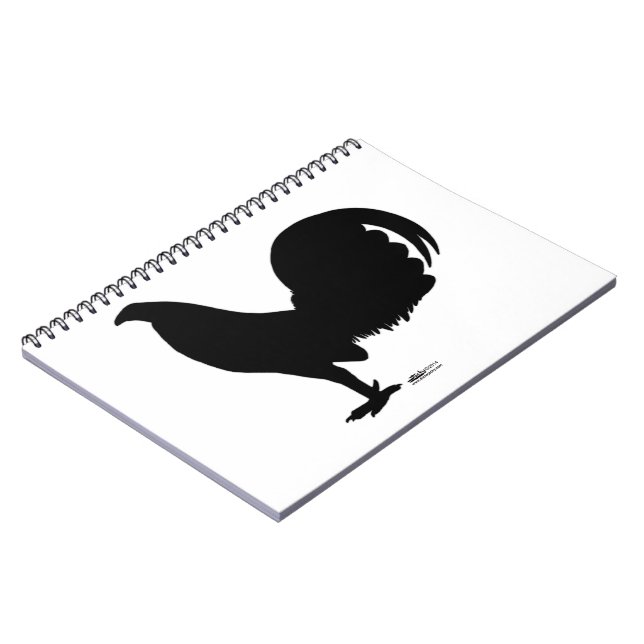 Caderno Espiral Gamecock Rooster Silhouette (Left Side)