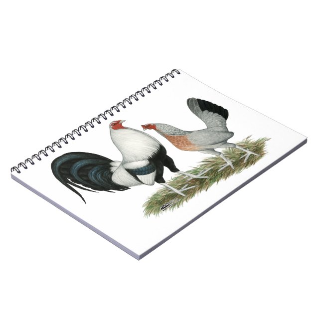 Caderno Espiral Gamefowl Duckwing (Left Side)