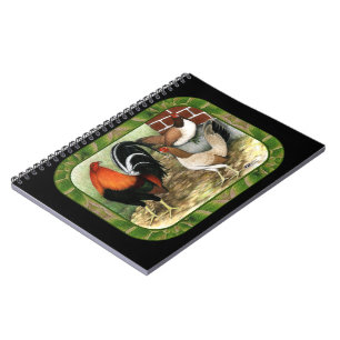 Caderno Espiral Gamefowl na fazenda
