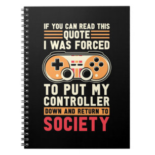 Caderno Espiral Gamer Foi Forçado A Colocar Meu Controlador