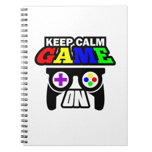 Caderno Espiral Gamer Gift Mantém O Jogo Calmo