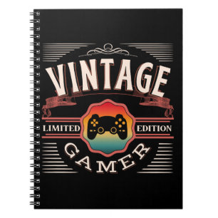 CADERNO ESPIRAL GAMER VINTAGE EDIÇÃO LIMITADA