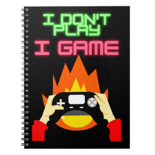 Caderno Espiral Gamers de vídeo: Eu não jogo