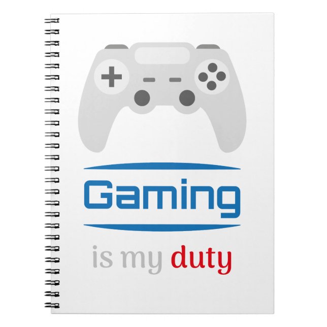 Caderno Espiral Gaming Is My Duty Gamer Controller (Frente)