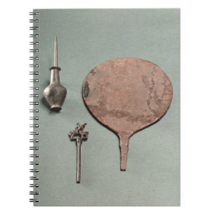 Caderno Espiral Gancho de cabelo de cobre, haste do colírio com