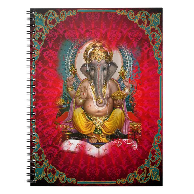 Caderno Espiral Ganesha - Notebook, Diário (Frente)
