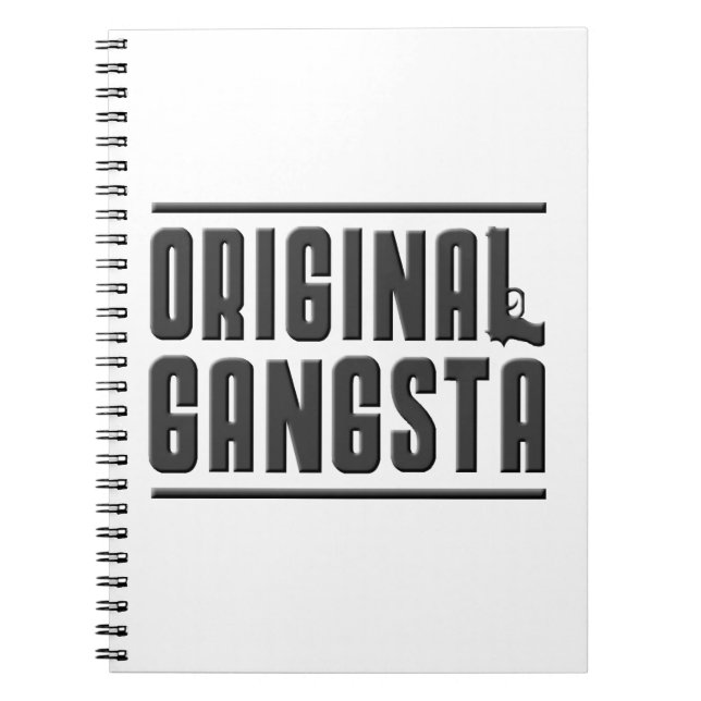 Caderno Espiral Gangsta original (Frente)