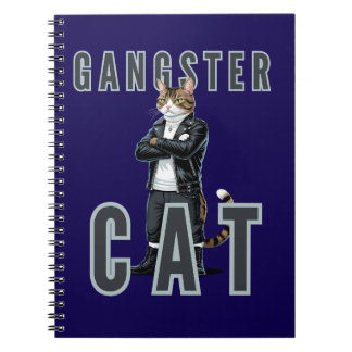 Caderno Espiral Gangster Cat Bad Boy