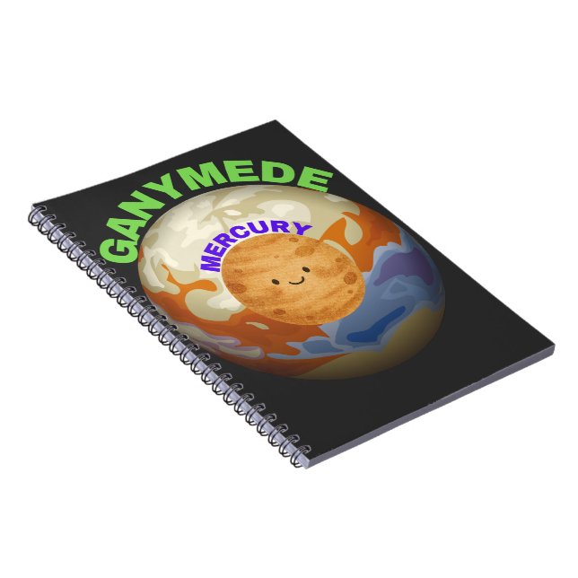 Caderno Espiral Ganymede vs Mercury | Space Science  (Lado Direito)