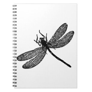 Caderno Espiral Garden Dragonfly Impressão Gift Tee