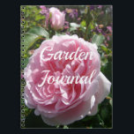 Caderno Espiral Garden Journal Pink Rose Floral Flowers Notebook<br><div class="desc">Garden Journal Pink Rose Floral Flowers Notebook. This notebook would make such a welcome gift for any garden or flower lover. Designed from my original watercolor paintings.</div>