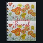 Caderno Espiral Garden Journal Poppy Floral Watercolour Notebook<br><div class="desc">Garden Journal Poppy Floral Watercolour Notebook. This notebook would make such a welcome gift for any garden or flower lover. As a gardener I always have need for a place to write when I planted certain seeds and what variety they were and perhaps to paste the seed packet to a...</div>