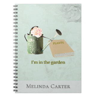 Caderno Espiral Garden Lover's Rustic Elegant Custom Notebook