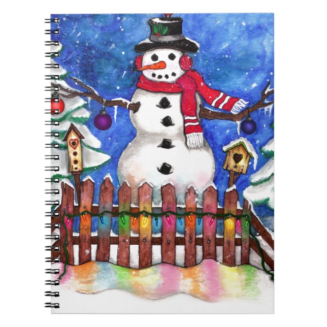 Caderno Espiral Garden Snowman (Frente)
