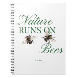 Caderno Espiral Gardener Gift Save the Bees for Eco-friendly gift