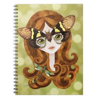 Caderno Espiral Garota Cigarra Gaena