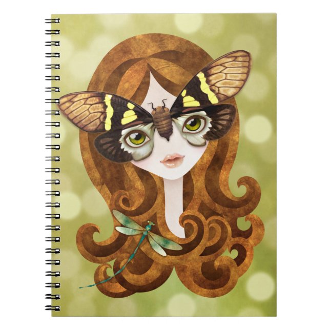 Caderno Espiral Garota Cigarra Gaena (Frente)