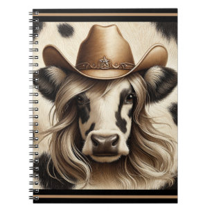 Caderno Espiral Garota Country Loira Engraçada