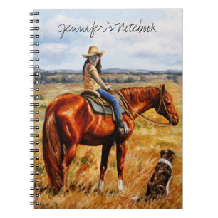 Caderno Espiral Garota do Bovinos no Bovinos