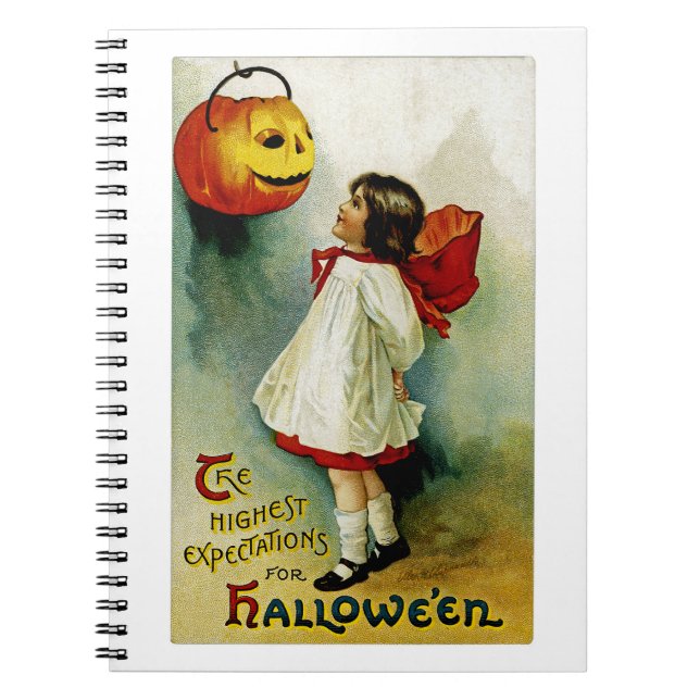 Caderno Espiral Garota do Halloween (Frente)