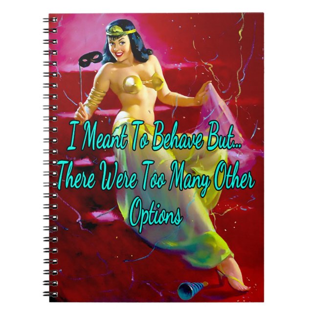 Caderno Espiral Garota do Partido de 1950 por Gil Elvgren (Frente)