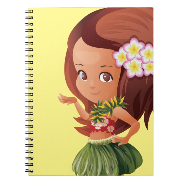 Caderno Espiral Garota Hula (Frente)