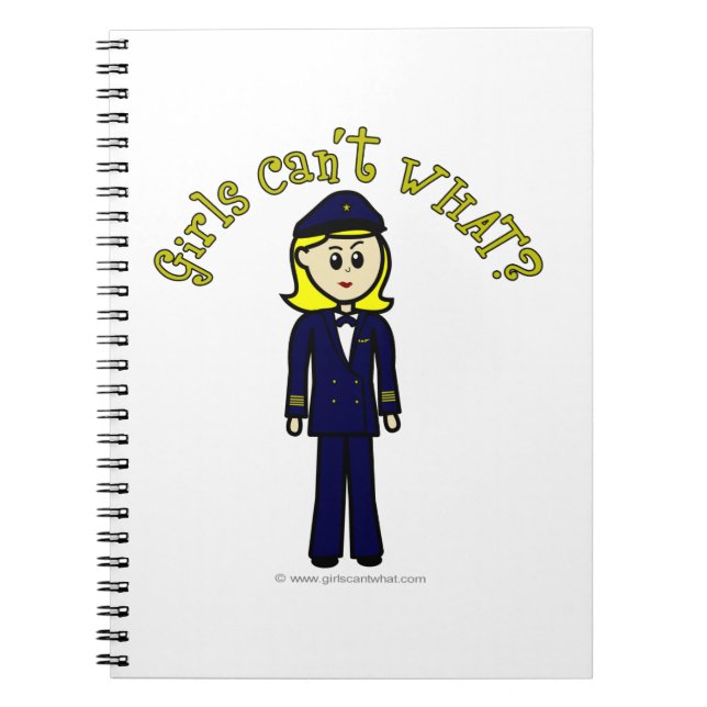 Caderno Espiral Garota-piloto (Frente)