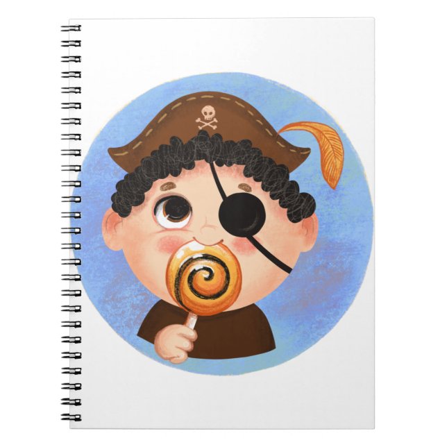 Caderno Espiral Garoto bonitinho numa fantasia de Dia das Bruxas p (Frente)