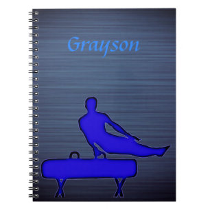 Caderno Espiral Garotos Ginástica Pommel Escola de Cavalo