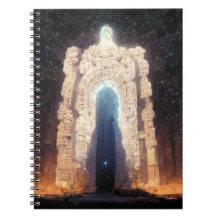 Caderno Espiral Gate To Eternity Fantasy Sci-Fi Art