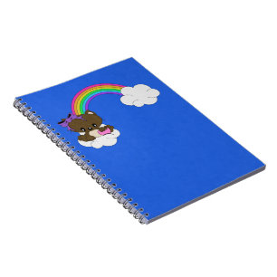 Caderno Espiral Gatinho arco-íris