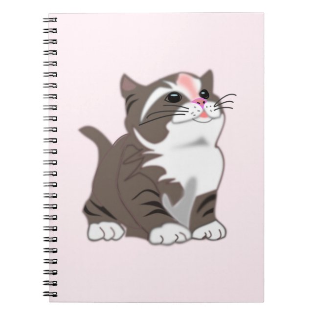Caderno Espiral Gatinho Bonito (Frente)