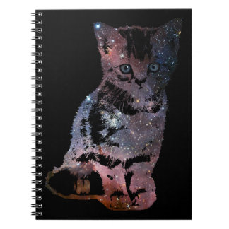 Caderno Espiral Gatinho do espaço