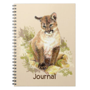 Caderno Espiral Gatinho Gato De Leão Da Montanha Cugar