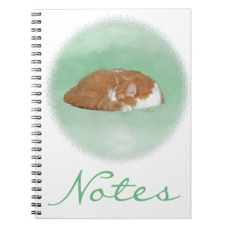 Caderno Espiral Gatinho Laranja de Nápoles
