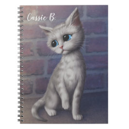 Caderno Espiral Gatinho Triste Personalizado
