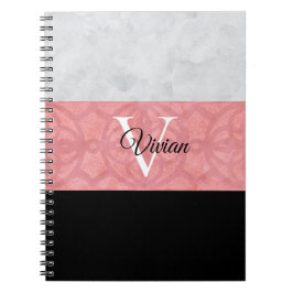 Caderno Espiral Gatique Cor De Água, Rosa, E Cinzas, De Cor Rosa, 